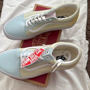 BNIB Vans Old Skool sneakers in pastel color block women’s 10 US/men’s 8.5 US